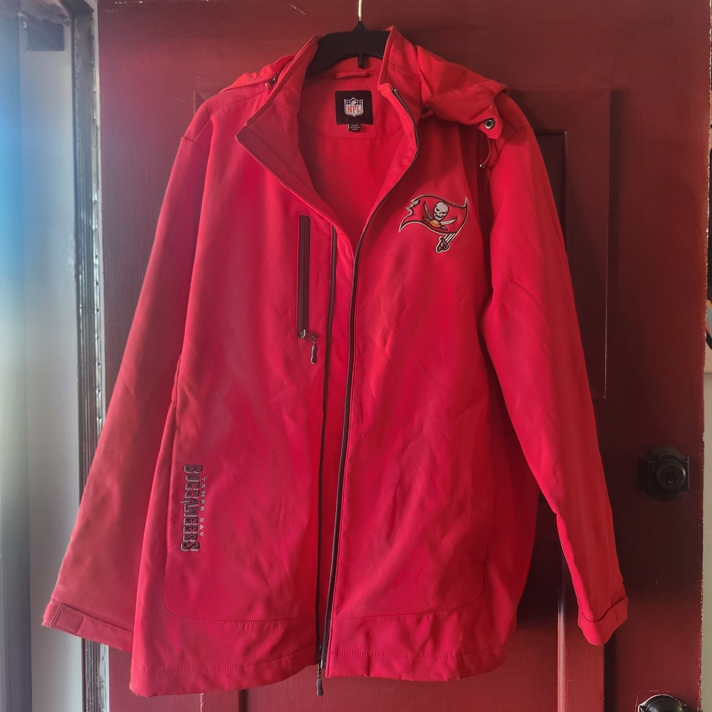 Red NFL Team Logo Men's Jacket